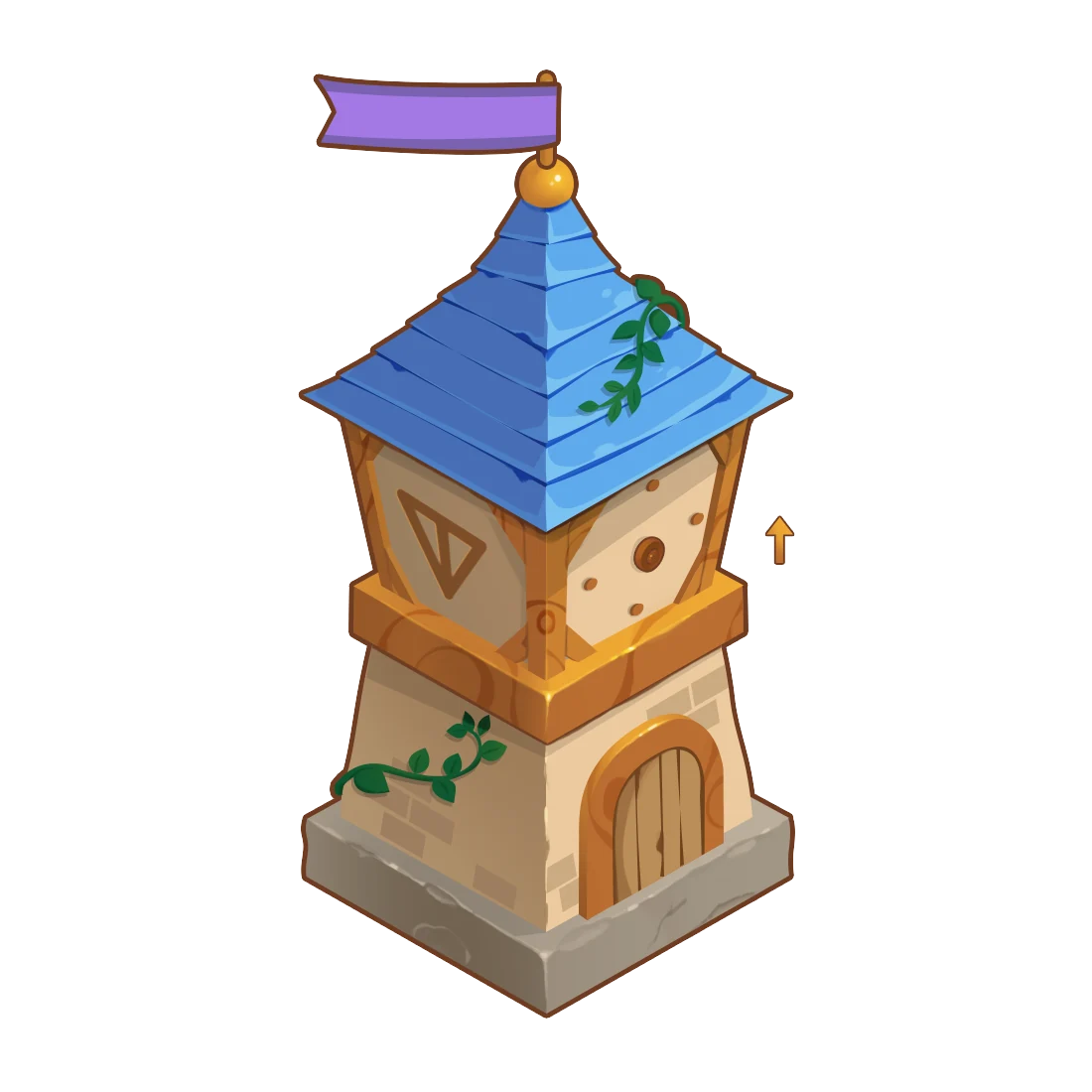 Token Valley’s blue-roofed tower